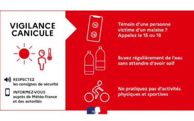 Arrêté préfectoral : vigilence rouge canicule